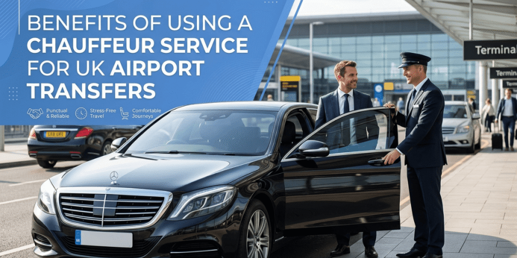 Benefits of using a chauffeur service for UK airport transfers with a luxury executive car